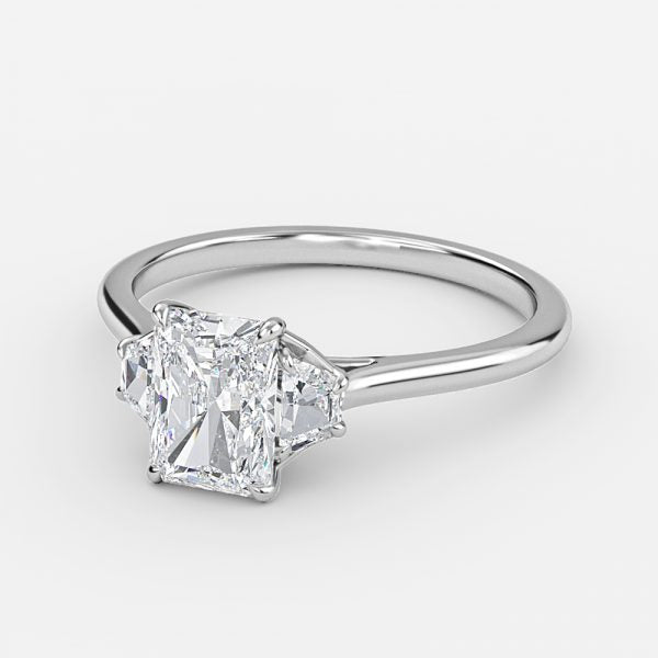 Ilene Radiant Three Stone Lab Grown Diamond Engagement Ring