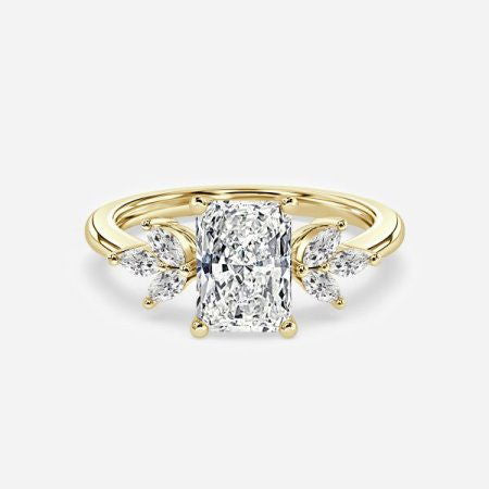 Alexandra Radiant Three Stone Lab Grown Diamond Engagement Ring