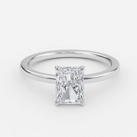 Jiani Radiant Solitaire Lab Grown Diamond Engagement Ring