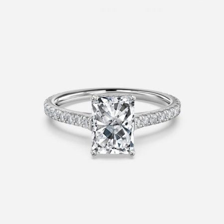 Nanami Radiant Hidden Halo Lab Grown Diamond Engagement Ring