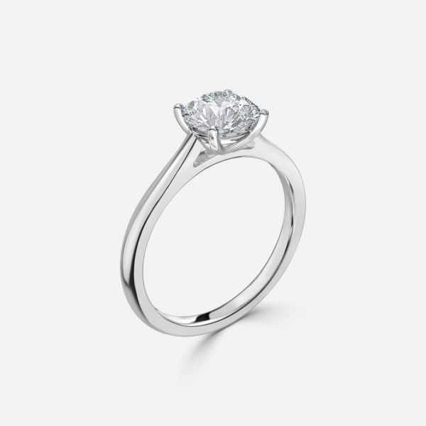 Arya Round Lab Grown Diamond Solitaire Engagement Ring