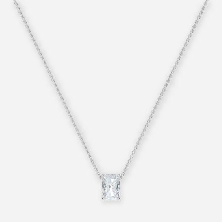 Radiant Lab Diamond Solitaire Pendant