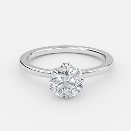 Galadriel Round Lab Grown Diamond Solitaire Engagement Ring