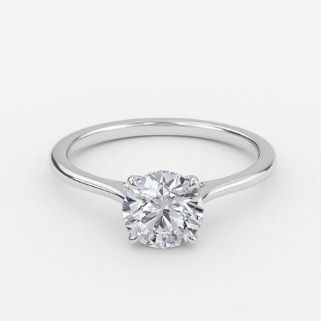 Valencia Round Lab Grown Diamond Hidden Halo Engagement Ring