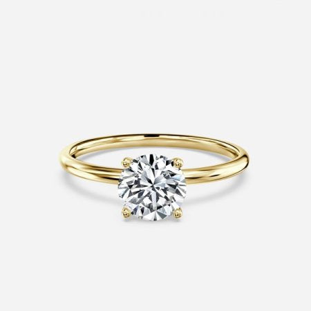 Adaya Round Lab Grown Diamond Solitaire Engagement Ring