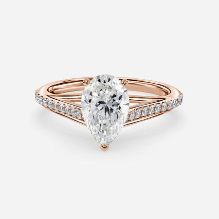 Heni Pear Lab Grown Diamond Engagement Ring