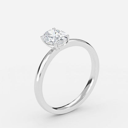 Nhẫn đính hôn kim cương nhân tạo Esme Oval Solitaire