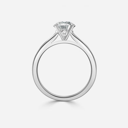 Nhẫn đính hôn kim cương nhân tạo Florian Round