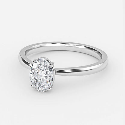 Nhẫn đính hôn kim cương nhân tạo Esme Oval Solitaire