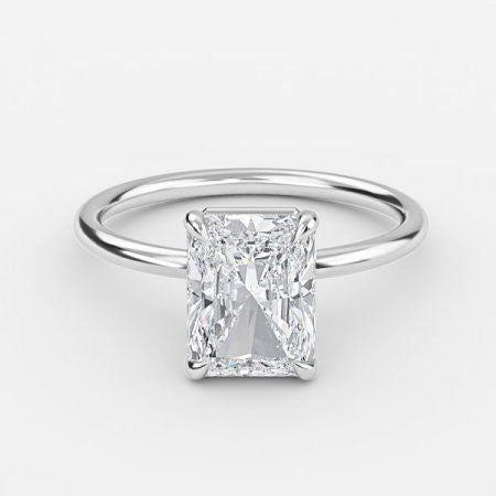 Adriana Radiant Solitaire Lab Grown Diamond Engagement Ring