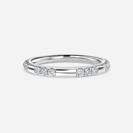 Round Diamond Pave Wedding Ring