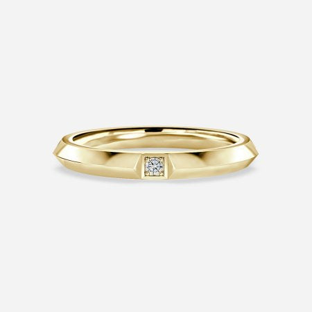 Knife Edge Diamond Wedding Ring