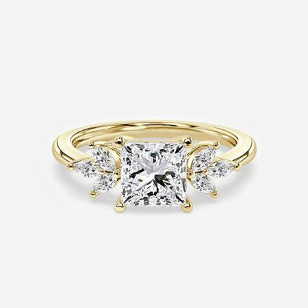 Alexandra Princess Three Stone Lab Grown Diamond Engagement Ring