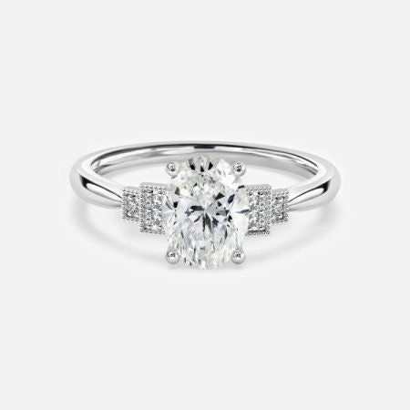 Fiona Oval Three Stone Lab Grown Diamond Engagement Ring