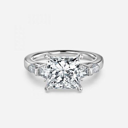 Maya Princess Three Stone Lab Grown Diamond Engagement Ring