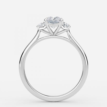 Ilene Radiant Three Stone Lab Grown Diamond Engagement Ring