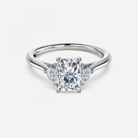 Juliette Radiant Three Stone Lab Grown Diamond Engagement Ring