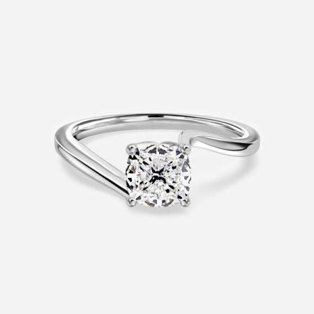 Antares Plain Cushion Solitaire Lab Grown Diamond Engagement Ring