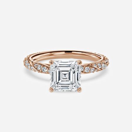 Serena Asscher Unique Lab Grown Diamond Engagement Ring