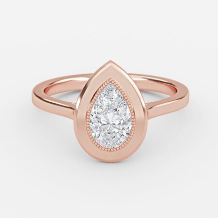 Alani Pear Bezel Lab Grown Diamond Engagement Ring