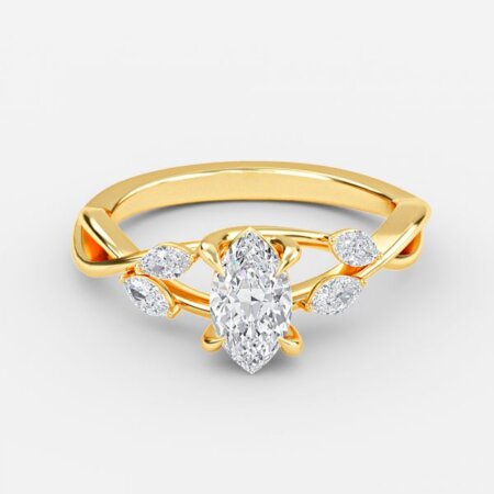 Aurora Marquise Unique Lab Grown Diamond Engagement Ring