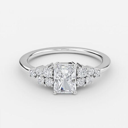 Jessica Radiant Cluster Lab Grown Diamond Engagement Ring