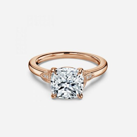 Jolie Cushion Vintage Lab Created Diamond Engagement Ring