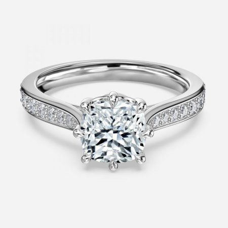 Aria Cushion Vintage Lab Grown Diamond Engagement Ring