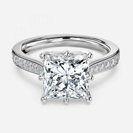 Aria Princess Vintage Inspired Lab Grown Diamond Engagement Ring