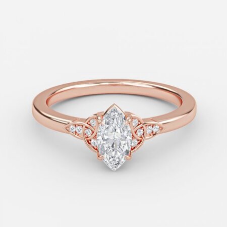 Jolie Marquise Vintage Lab Grown Diamond Engagement Ring