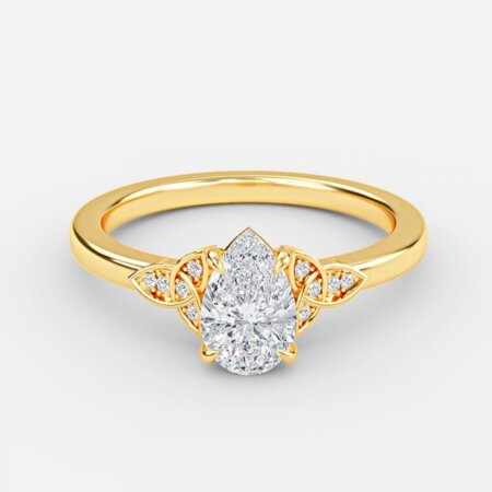 Jolie Pear Vintage Lab Grown Diamond Engagement Ring