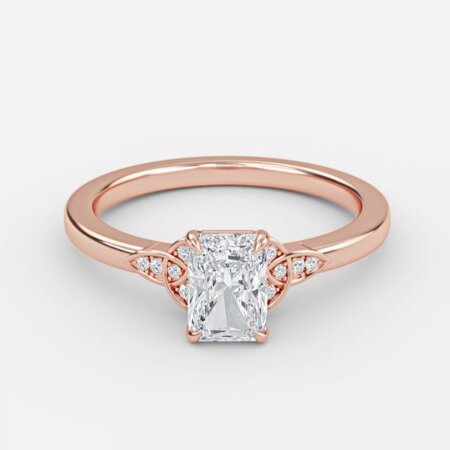 Jolie Radiant Vintage Lab Grown Diamond Engagement Ring