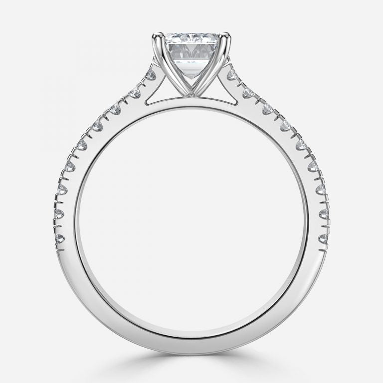 Nhẫn đính hôn kim cương Ella Emerald