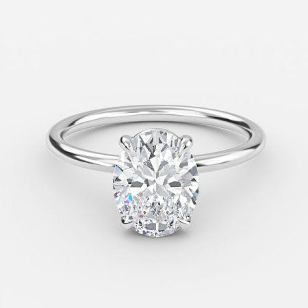 Adriana Oval Solitaire Lab Grown Diamond Engagement Ring