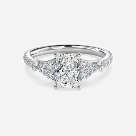 Elizabeth Radiant Three Stone Lab Grown Diamond Engagement Ring