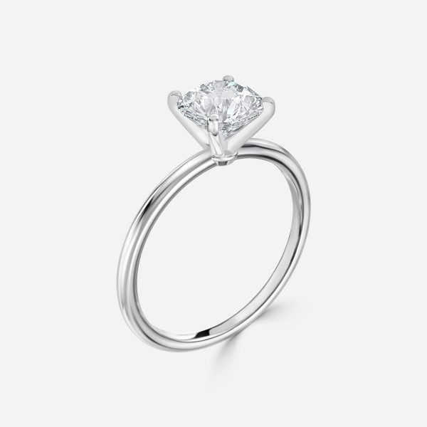 Alika Round Lab Created Diamond Solitaire Engagement Ring