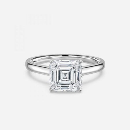 Arya Asscher Solitaire Lab Grown Diamond Engagement Ring