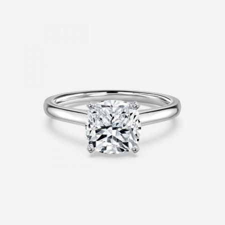 Arya Cushion Solitaire Lab Grown Diamond Engagement Ring