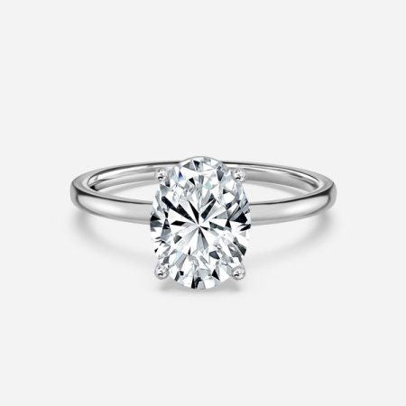 Celtic Oval Solitaire Lab Grown Diamond Engagement Ring