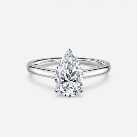 Arya Pear Solitaire Lab Grown Diamond Engagement Ring